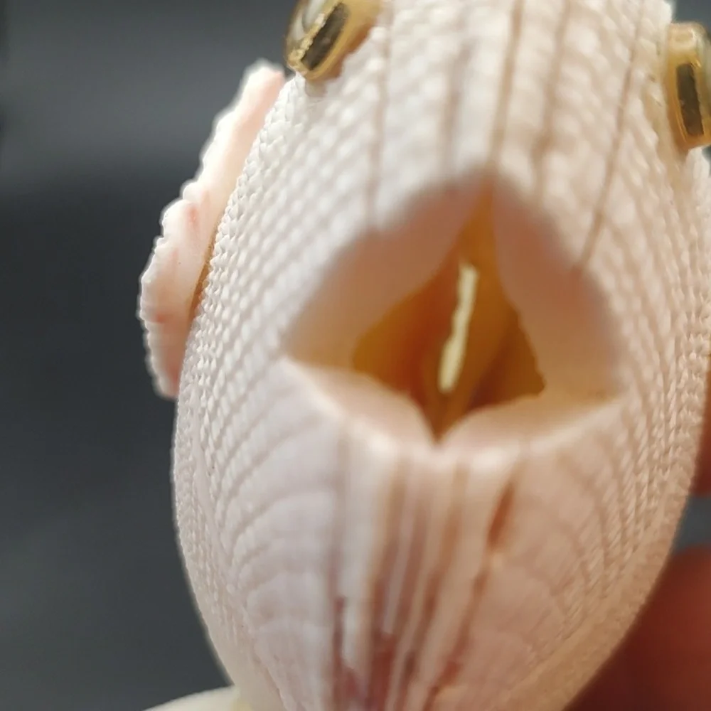 Vintage Handcrafted Seashell Fish Sculpture - 5.5